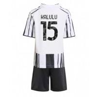Stroje piłkarskie Juventus Pierre Kalulu #15 Koszulka Podstawowej dla dzieci 2025-26 Krótki Rękaw (+ szorty)